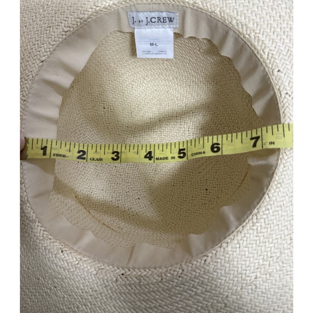 J. by J CREW Women’s Summer Wide Beach Hat Size M-L - Picture 7 of 8